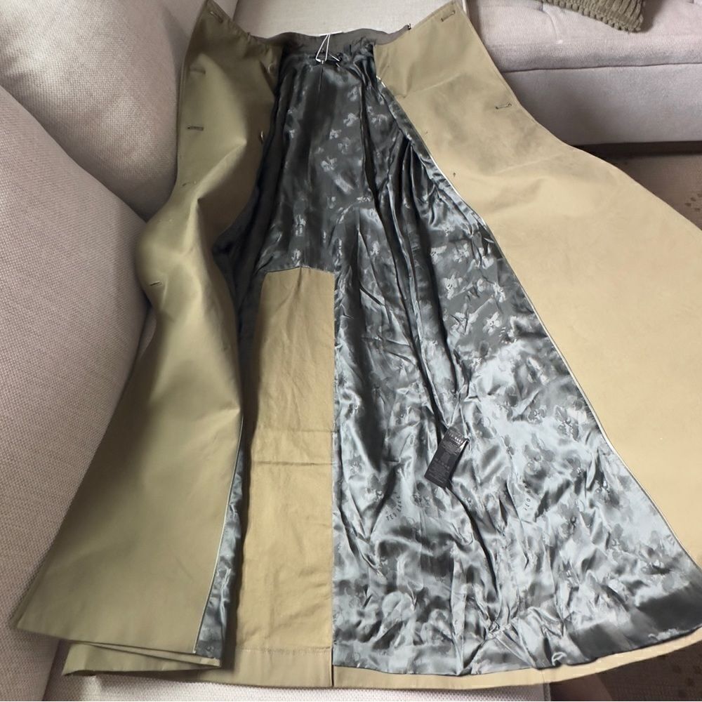 Ted Baker Edennn Colour Blocked Cotton Mac Size 2 NWT - Picture 11 of 16